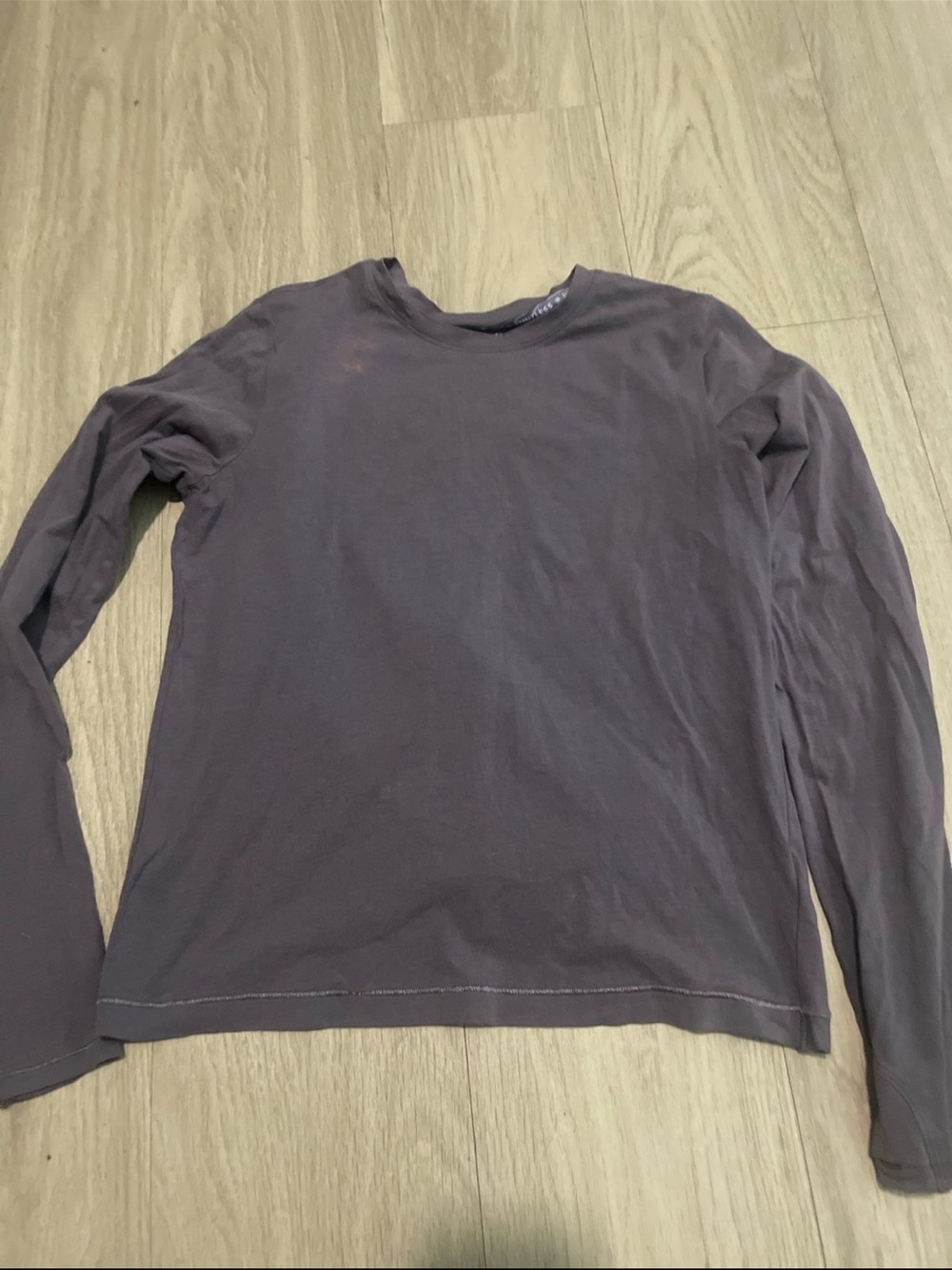 Athleta Long Sleeve Crewneck Tee - Purple